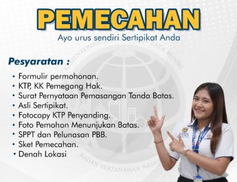 Kantor Pertanahan Jembrana Ajak Masyarakat Urus Pemecahan Sertipikat Secara Mandiri