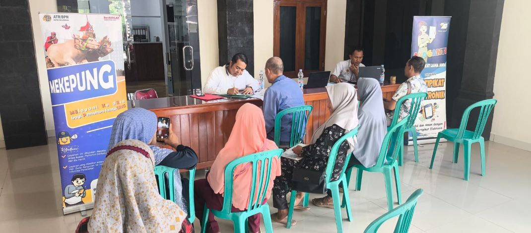 Kantah Jembrana Hadirkan Layanan MEKEPUNG KEBO, Permudah Warga Urus Sertipikat Tanah